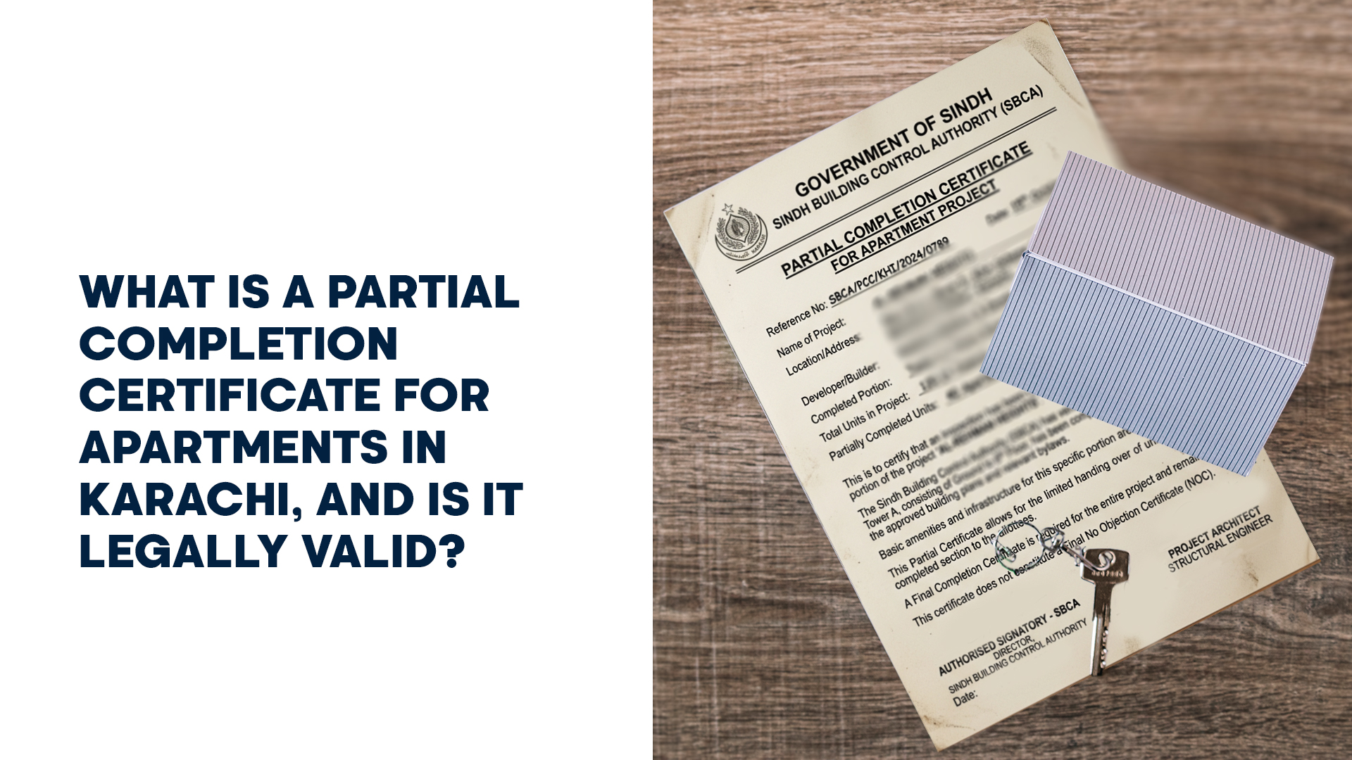What Is a Partial Completion Certificate for Apartments in Karachi, And Is It Legally Valid?