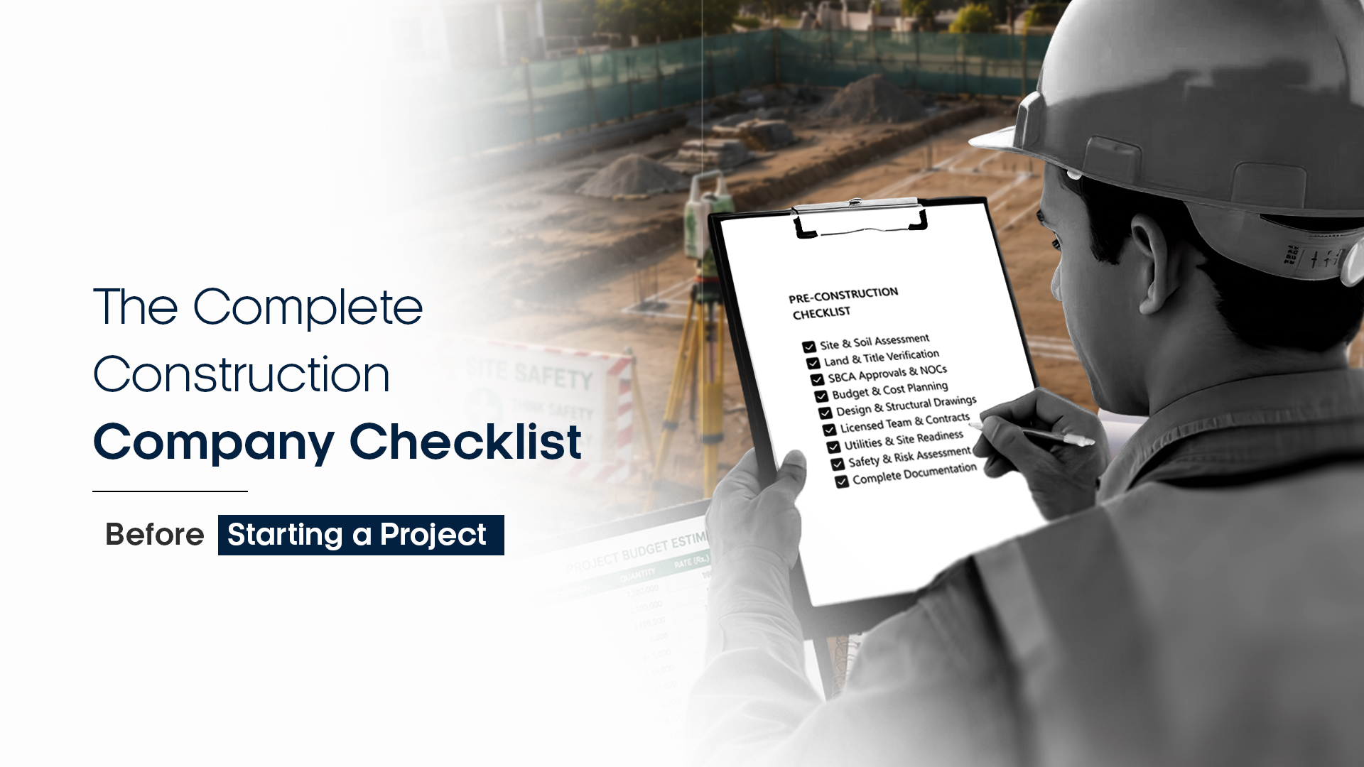 The Complete Construction Company Checklist Before Starting a Project